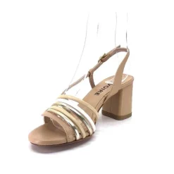 Ivoire0315a Ivoire 037 F70 Riv Cuir Nude*Femme Sandales