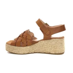Kanna Ivoire 22071 Fiore Cuir Marron*Femme Plateformes