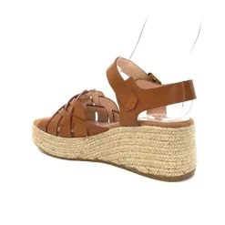 Kanna Ivoire 22071 Fiore Cuir Marron*Femme Plateformes