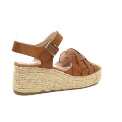 Kanna Ivoire 22071 Fiore Cuir Marron*Femme Plateformes