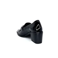 Ivoire0236a Ivoire 78006 Fortunato Cuir Vernis Noir*Femme Mocassins