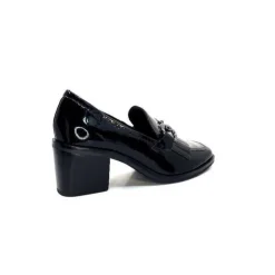 Ivoire0236a Ivoire 78006 Fortunato Cuir Vernis Noir*Femme Mocassins