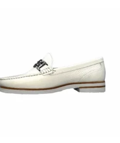 Ivoire0236a Ivoire 50686 Gravanni Cuir Blanc*Femme Mocassins