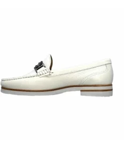Ivoire0236a Ivoire 50686 Gravanni Cuir Blanc*Femme Mocassins