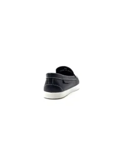 Ivoire0236a Ivoire 3456 Havana Cuir Bleu*Femme Mocassins