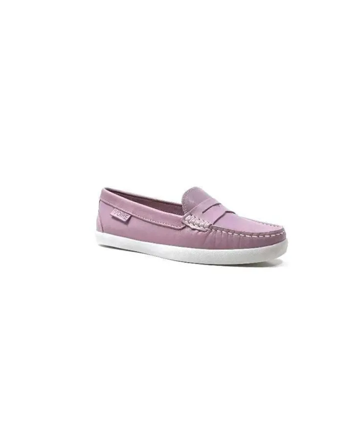 Ivoire0236a Ivoire 3456 Havana Cuir Lilas*Femme Mocassins