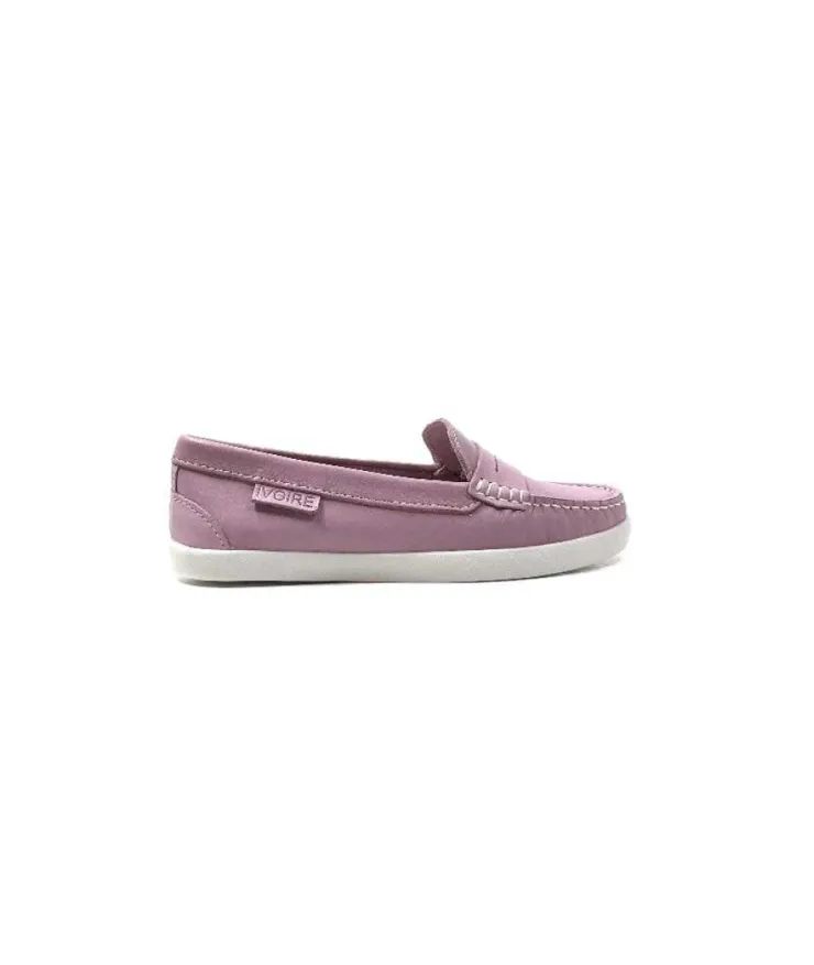 Ivoire0236a Ivoire 3456 Havana Cuir Lilas*Femme Mocassins