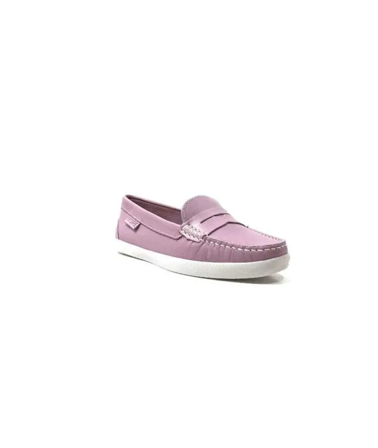 Ivoire0236a Ivoire 3456 Havana Cuir Lilas*Femme Mocassins