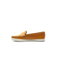 Ivoire0236a Ivoire 3456 Havana Cuir Orange*Femme Mocassins