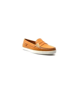 Ivoire0236a Ivoire 3456 Havana Cuir Orange*Femme Mocassins