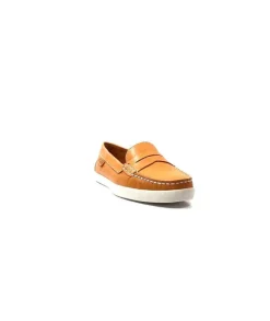 Ivoire0236a Ivoire 3456 Havana Cuir Orange*Femme Mocassins