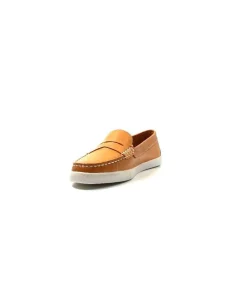 Ivoire0236a Ivoire 3456 Havana Cuir Orange*Femme Mocassins
