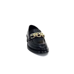 cashka / fatih ustundag Ivoire 3291 Ilay Cuir Noir*Femme Mocassins