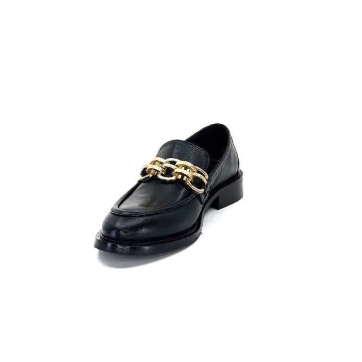 cashka / fatih ustundag Ivoire 3291 Ilay Cuir Noir*Femme Mocassins