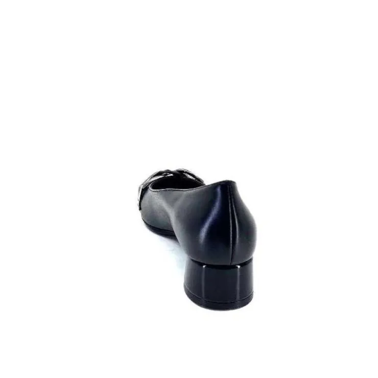 Ivoire0130a Ivoire 944947 Iv Cuir Vernis Noir*Femme Ballerines