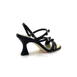 Ivoire0551 Ivoire 2147 Lia Cuir Noir*Femme Sandales