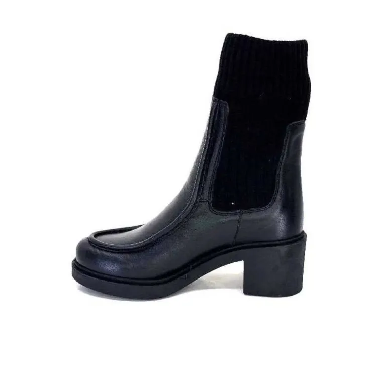 cashka / fatih ustundag Ivoire 6131 Livv Cuir Noir*Femme Bottines