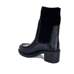 cashka / fatih ustundag Ivoire 6131 Livv Cuir Noir*Femme Bottines
