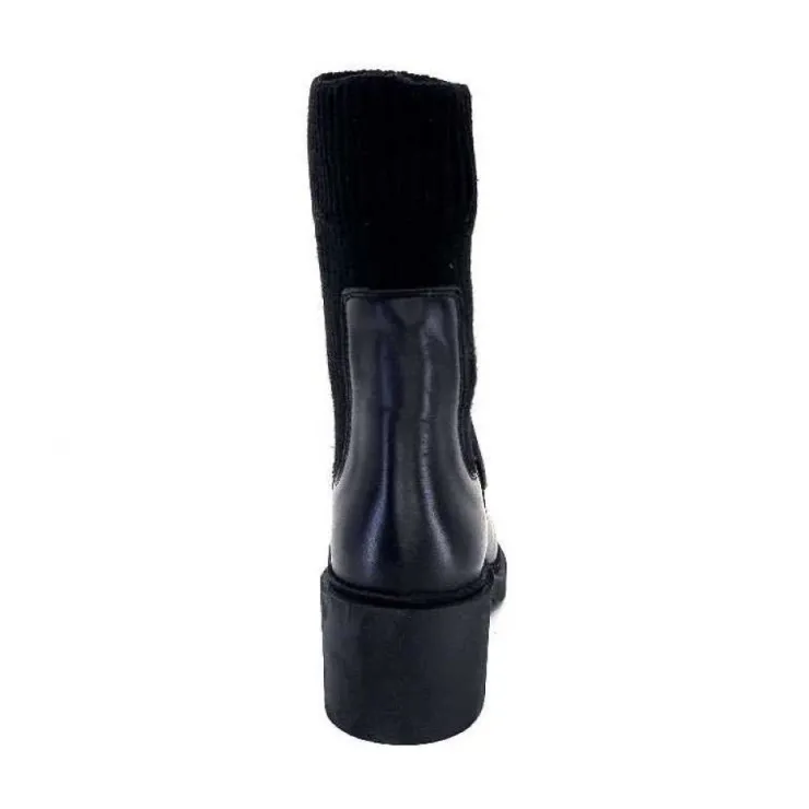 cashka / fatih ustundag Ivoire 6131 Livv Cuir Noir*Femme Bottines