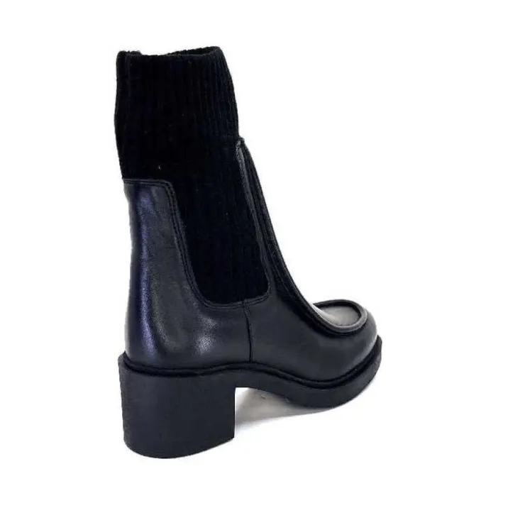 cashka / fatih ustundag Ivoire 6131 Livv Cuir Noir*Femme Bottines
