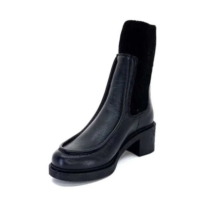 cashka / fatih ustundag Ivoire 6131 Livv Cuir Noir*Femme Bottines
