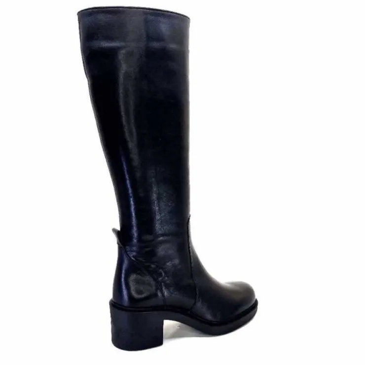 cashka / fatih ustundag Ivoire 5282 Livv Cuir Noir*Femme Bottes