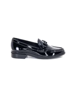 Ivoire0236a Ivoire 63008 Louisana Cuir Vernis Noir*Femme Mocassins