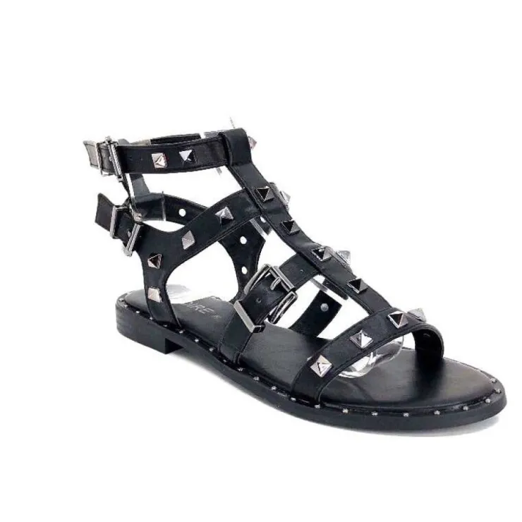 Ivoire0297a Ivoire 1267 Noir*Femme Sandales