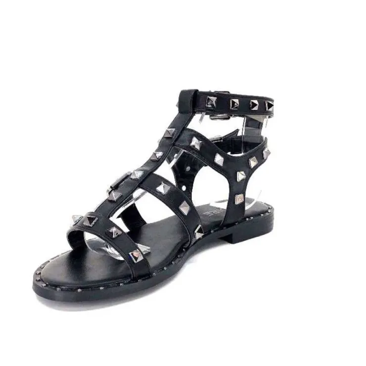Ivoire0297a Ivoire 1267 Noir*Femme Sandales