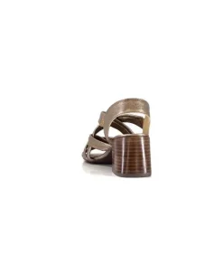 Ivoire0236a Ivoire 269 Pisa 3 Cuir Metal Prate*Femme Sandales