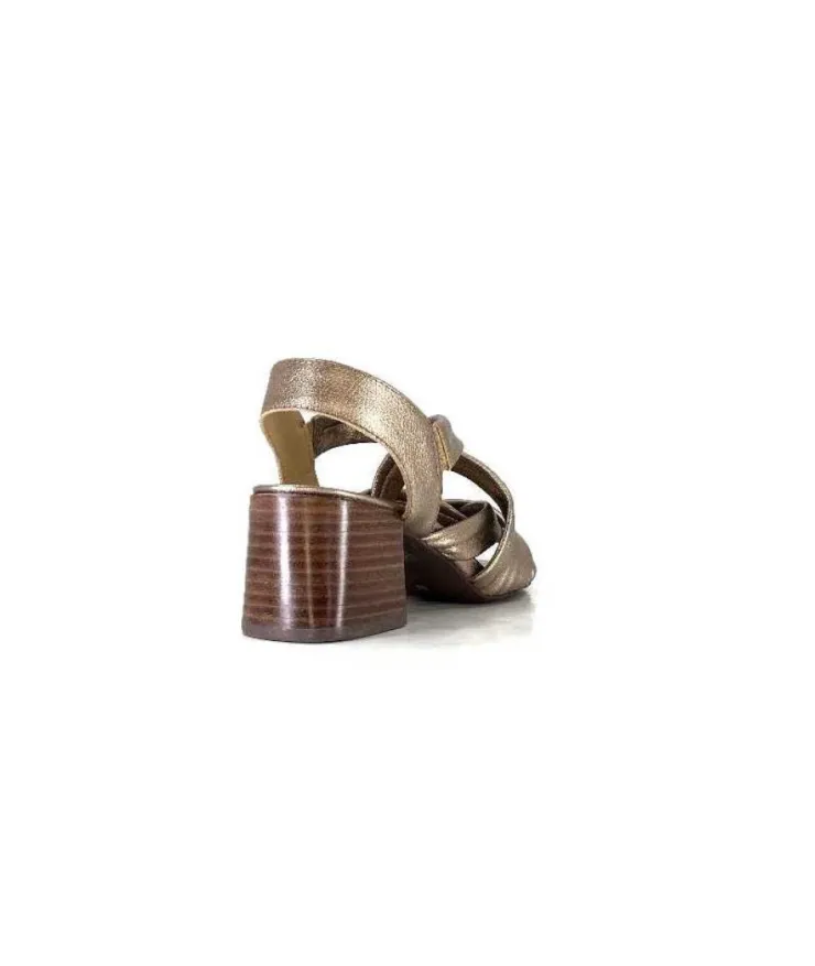 Ivoire0236a Ivoire 269 Pisa 3 Cuir Metal Prate*Femme Sandales