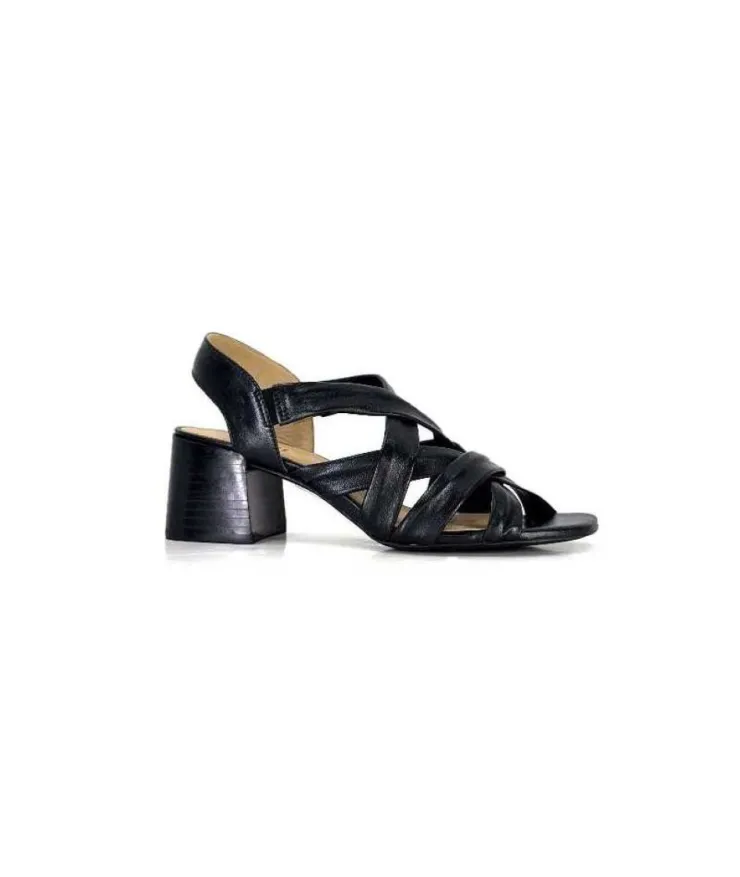 Ivoire0236a Ivoire 269 Pisa 3 Cuir Noir*Femme Sandales