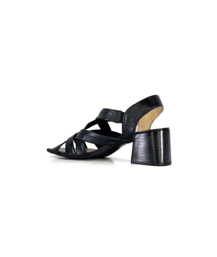 Ivoire0236a Ivoire 269 Pisa 3 Cuir Noir*Femme Sandales