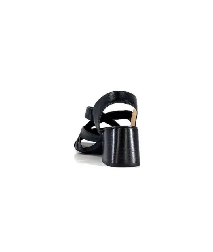 Ivoire0236a Ivoire 269 Pisa 3 Cuir Noir*Femme Sandales