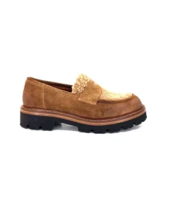 Ivoire0156 Ivoire 3276 Sabbia Montone Daim Marron*Femme Mocassins