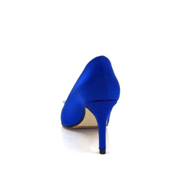 Ivoire0376 Ivoire 2514 Satin Bleu*Femme Escarpins