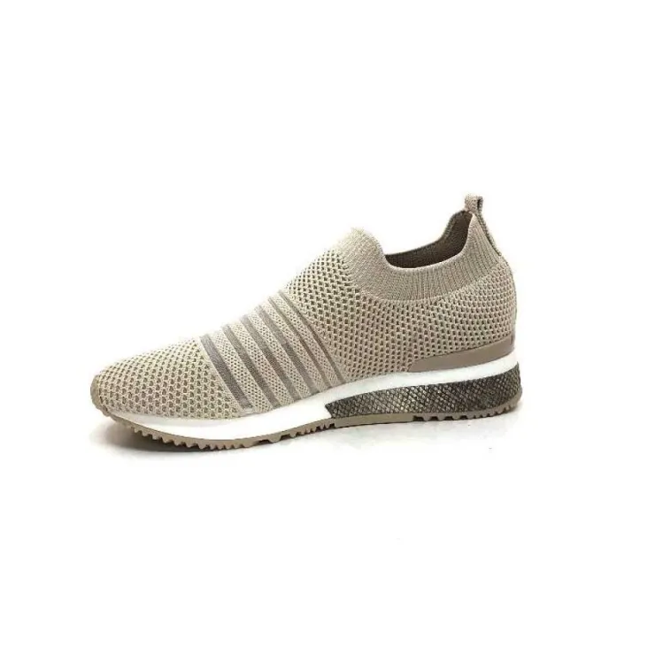 Ivoire0317a Ivoire 210.1377 Textile Beige*Femme Baskets