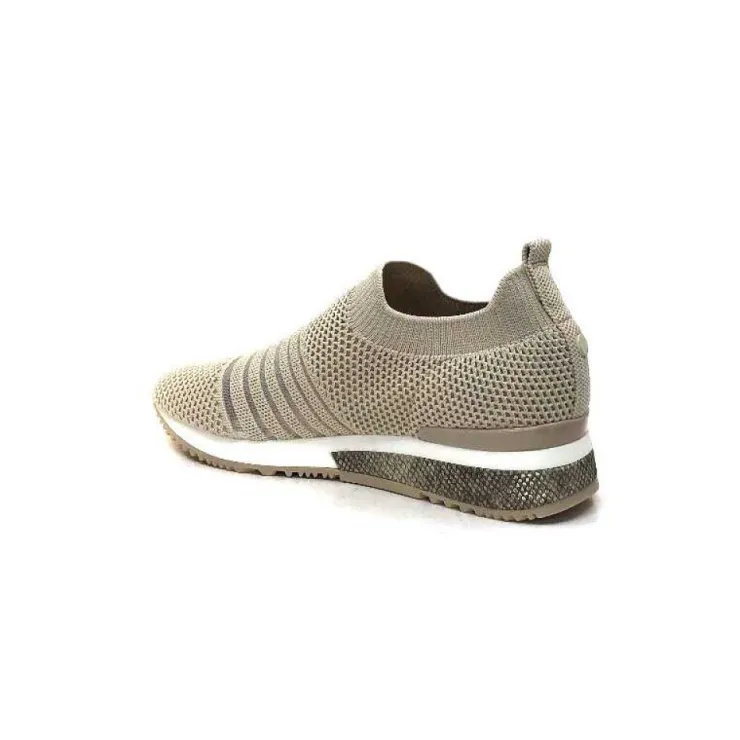 Ivoire0317a Ivoire 210.1377 Textile Beige*Femme Baskets