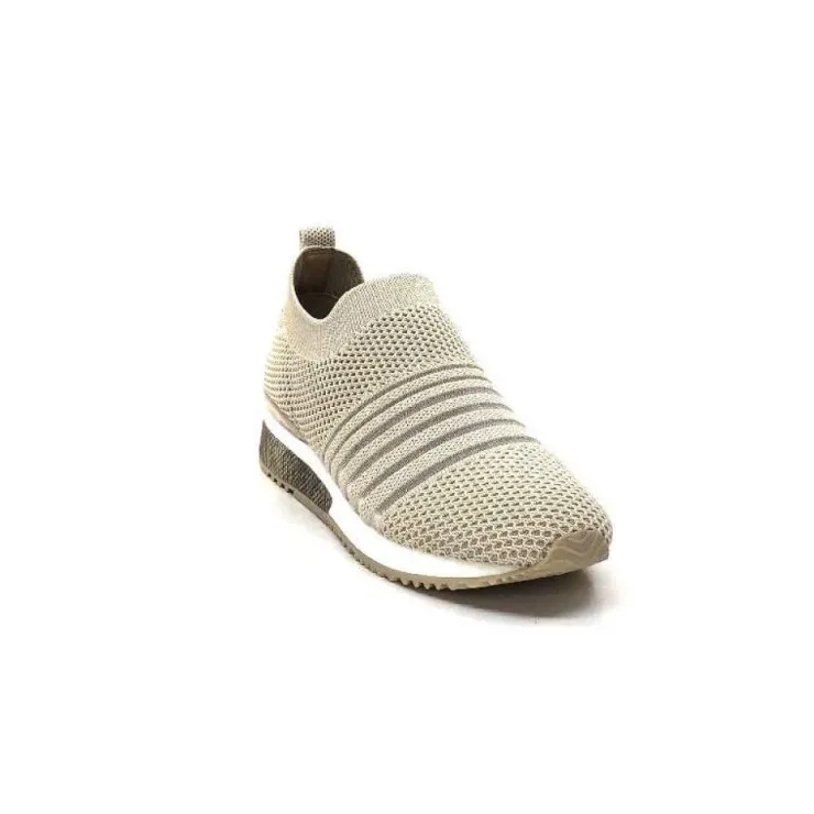 Ivoire0317a Ivoire 210.1377 Textile Beige*Femme Baskets