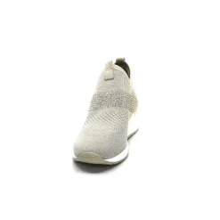 Ivoire0317a Ivoire 201.0893 Textile Beige & Strass*Femme Baskets