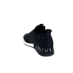 Ivoire0317a Ivoire 2203583-4501 Textile Noir*Femme Baskets