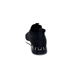 Ivoire0317a Ivoire 2203583-4501 Textile Noir*Femme Baskets