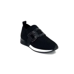 Ivoire0317a Ivoire 2203626 Textile Noir*Femme Baskets