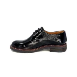 Ivoire0209b Ivoire 11441 Vernis Cuir Vernis Noir*Femme Lacets