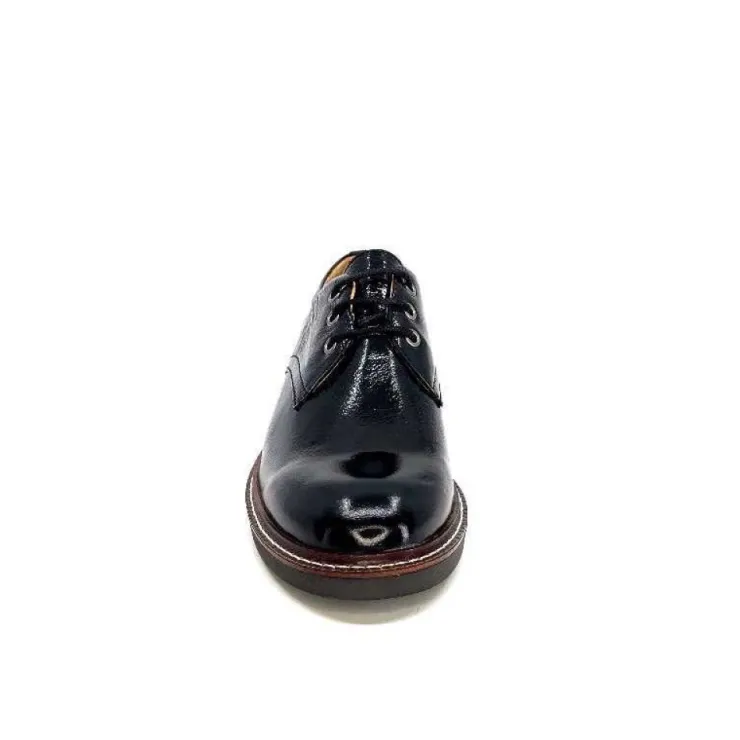Ivoire0209b Ivoire 11441 Vernis Cuir Vernis Noir*Femme Lacets
