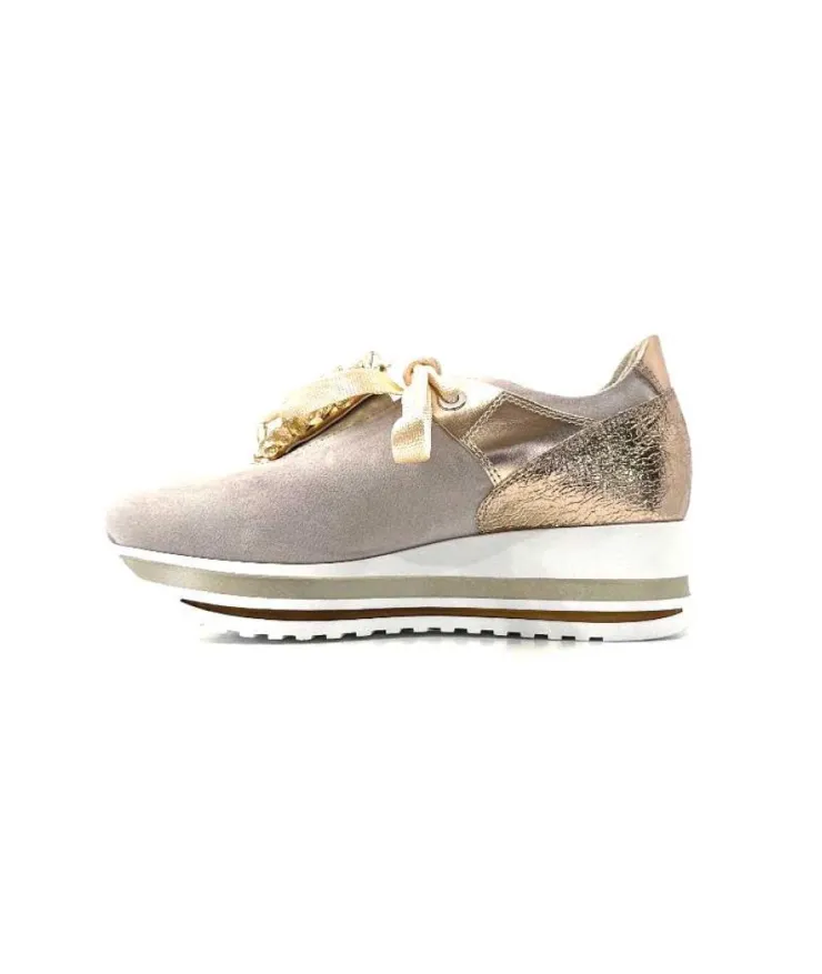 Ivoire0130a Ivoire 1A 4703 Nude*Femme Baskets