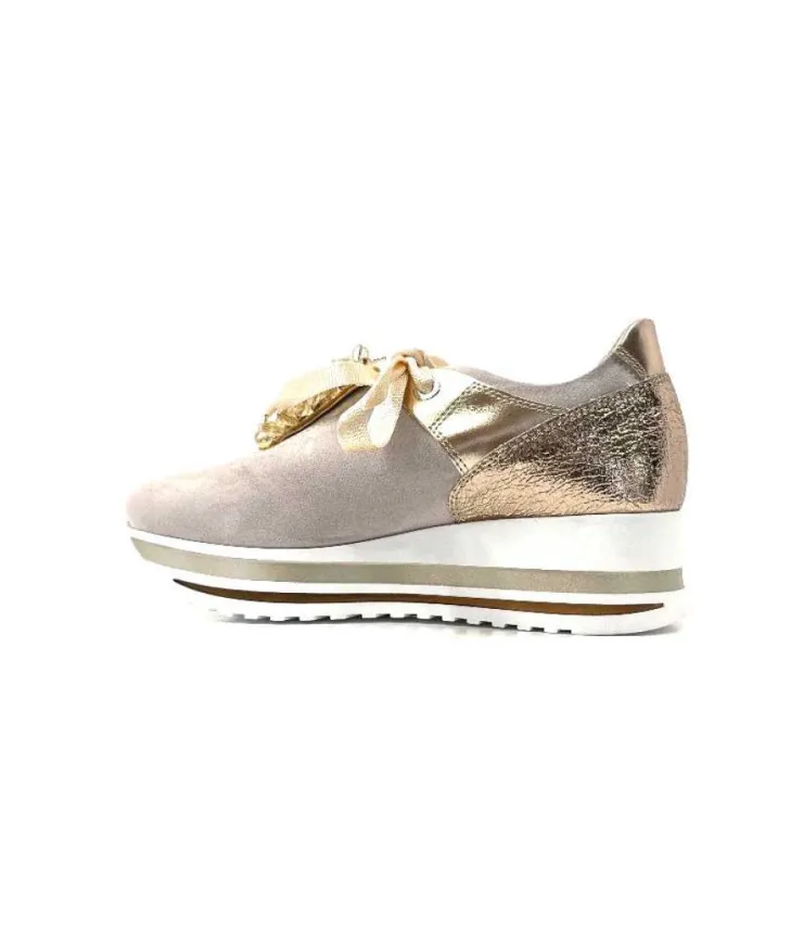 Ivoire0130a Ivoire 1A 4703 Nude*Femme Baskets