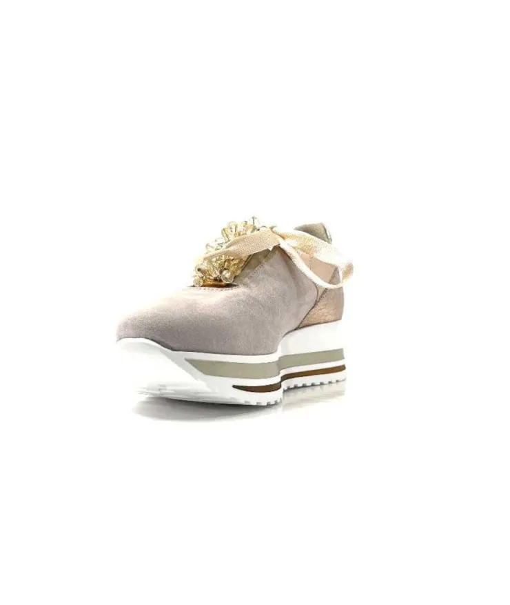 Ivoire0130a Ivoire 1A 4703 Nude*Femme Baskets
