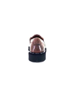 Ivoire0532 Ivoire A231 Cuir Marron*Femme Mocassins