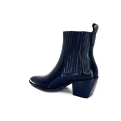 We Do Ivoire 99527A Cuir Noir*Femme Santiags